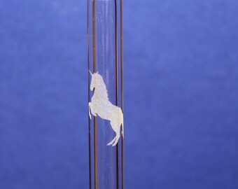 Etched Mythical Creatures and more Glass Straws-Ecofriendly-reusable straws