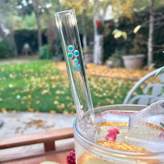 Bubble Tea Dots Accent Glass Straw-eco-friendly Reusable -  Israel