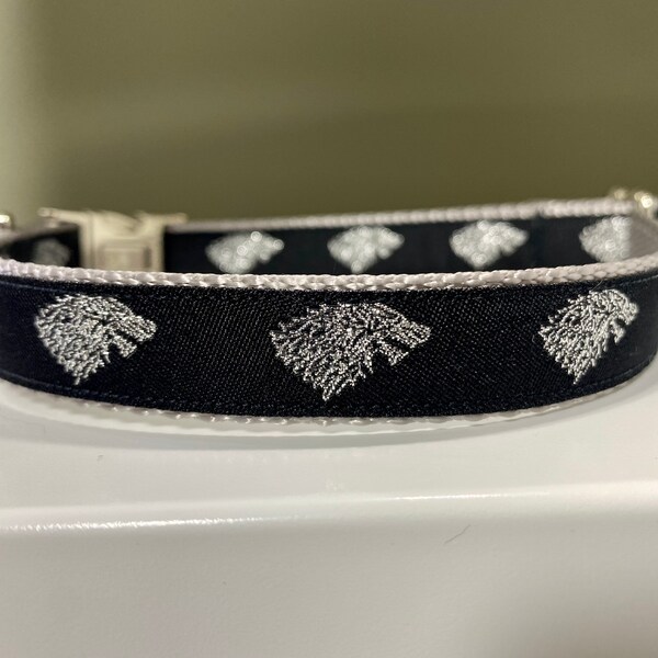 Silver Dog Collar Etsy
