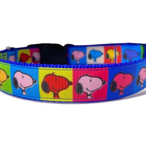 Beagle - Colorful - Dog Collar - 1" or 3/4" Wide
