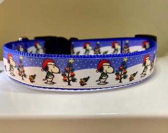 Beagle - Christmas - Christmas Tree - Dog Collar - 1" Wide