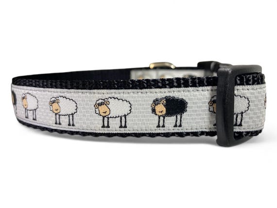 Schaf - Grau - Hundehalsband - 3/4" breit - Etsy.de