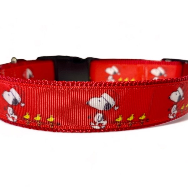 Beagle - Santa - Christmas - Dog Collar - 1" or 3/4" Wide