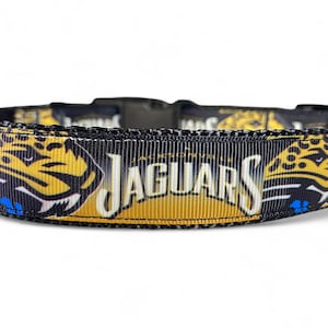 Jacksonville Jaguars - Sports Team - Football - Black - Dog Collar - 1" Wide