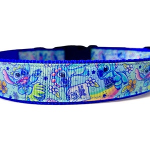 Alien - Cartoon - Dog Collar - 1" or 3/4" Wide