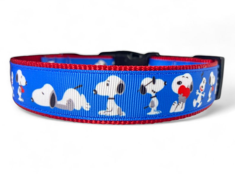 Beagle Blue Dog Collar 1 Width image 1
