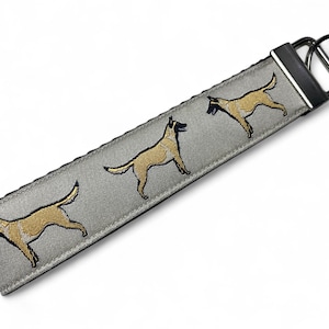 Malinois - Belgian Shepherd - Brown - Key Fob - 5&quot; Looped In Length - 1&quot; Wide