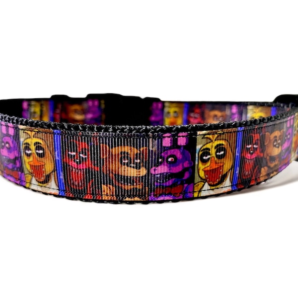 Five Nights At Freddy's - FNAF - Video Game - Dog Collar - 1" Wide