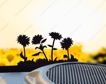 Sunflowers Decal Sunflower field sticker Easter egg decals for Jeep and more