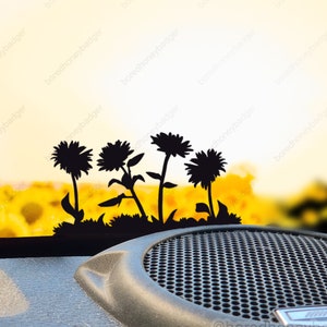 Sunflowers Decal Sunflower field sticker Easter egg decals for Jeep and more