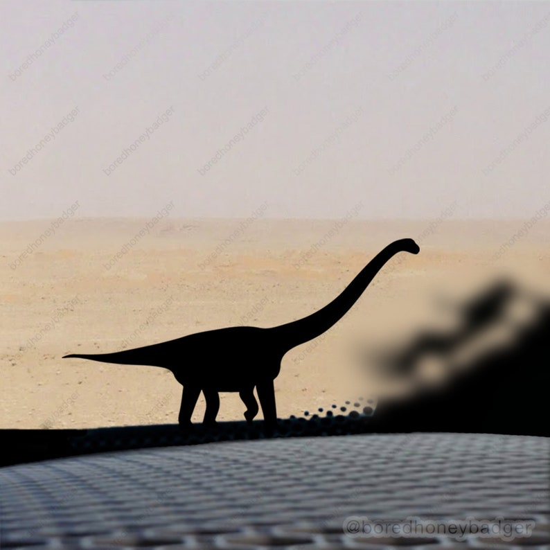 Barosaurus Long Neck Dinosaur Easter Egg Decals T Rex Raptor | Etsy