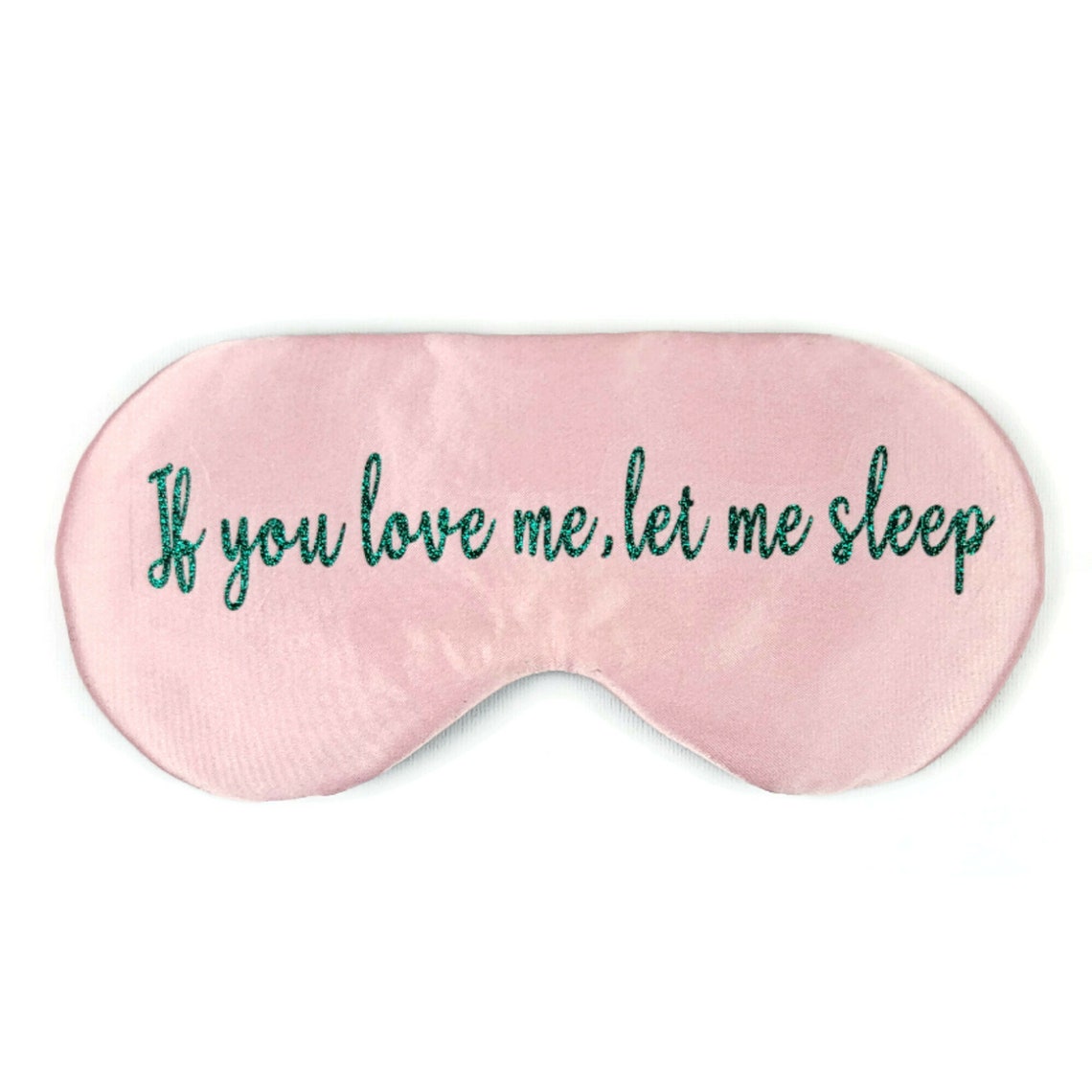 Luxe Satin Reversible Sleep Mask Dk Green Floral/Pink Solid Etsy