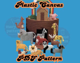 Noah's Ark Plastic Canvas PDF Digital Pattern Book