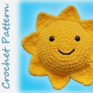 Sunshine Crochet Pattern - sunny amigurumi plush stuffie blanket yarn