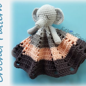 Elephant Lovey Crochet Pattern - baby shower gift