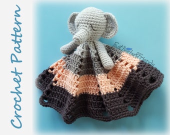 Elephant Lovey Crochet Pattern - baby shower gift