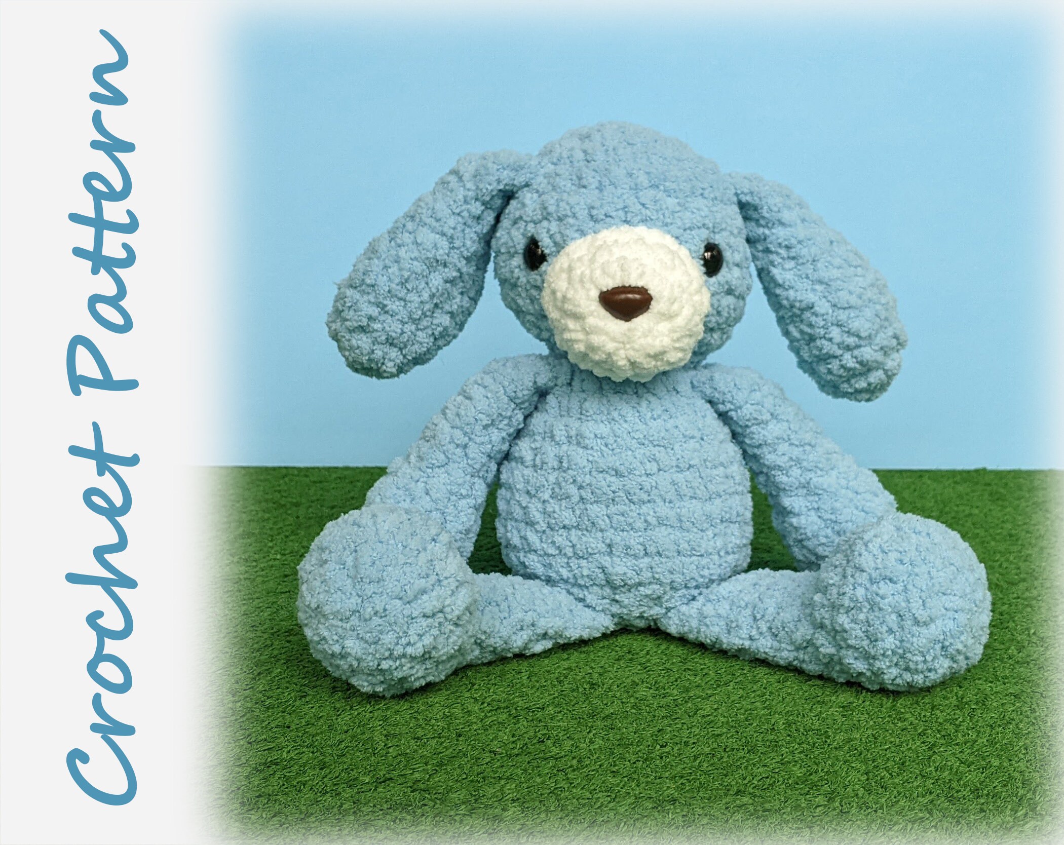 Dog Crochet Pattern Puppy Plush Stuffie Blanket Yarn Etsy Canada