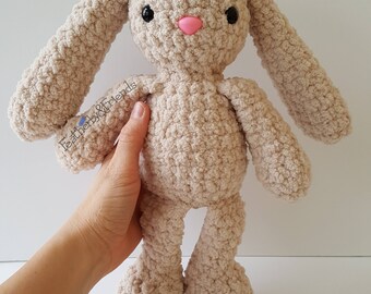 Bernat Baby Velvet Crochet Bunny - Repeat Crafter Me