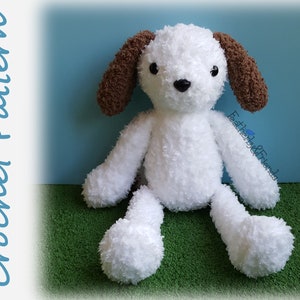 Dog Crochet Pattern - bulky yarn puppy plush