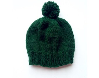green baby hat