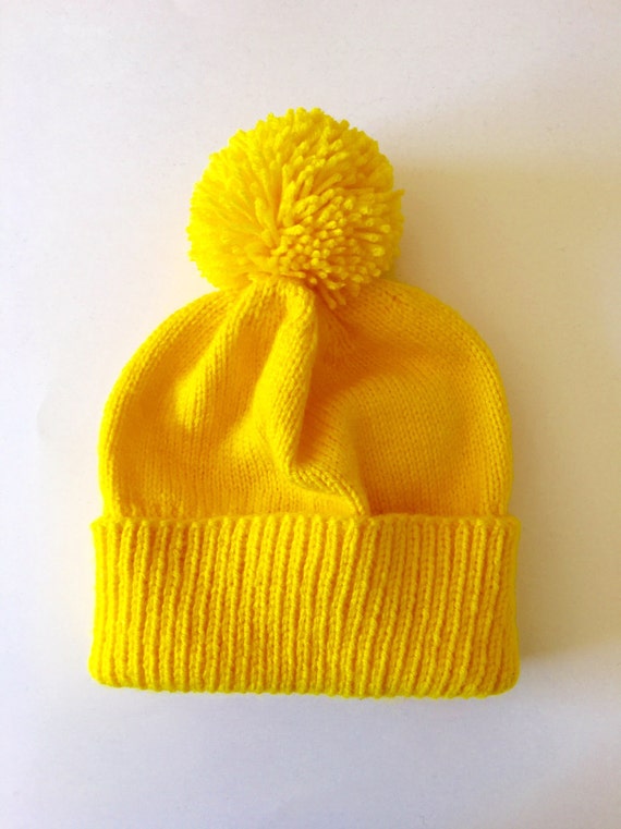 yellow winter hat