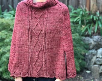 Edythe Poncho (knitting pattern pdf)