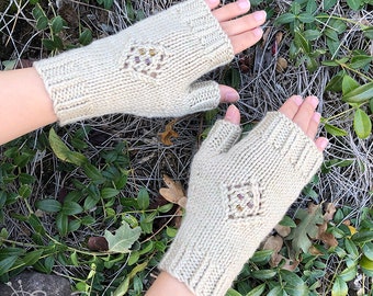 Brandon Fingerless Mitts (knitting pattern pdf)
