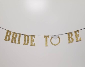 Bride to Be Banner / Bachelorette Party Banner / Hens Party / Bride and Ring Banner