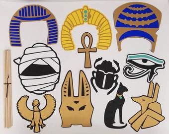 Hand Crafted Egyptian Photo Props/Egyptian symbols/Walk like an Egyptian