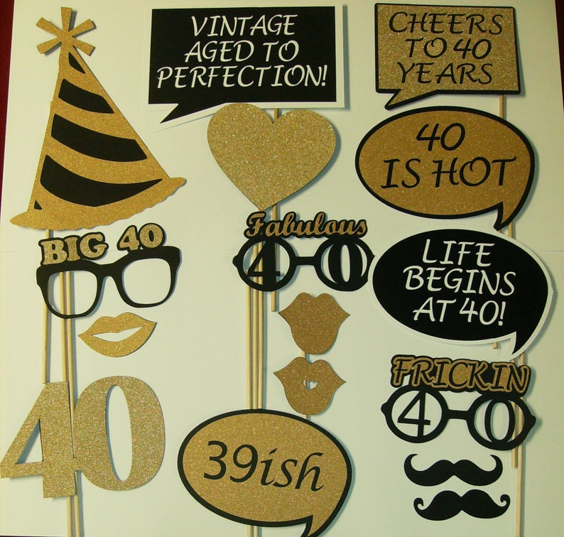 40th Birthday Photo Prop / Fabulous 40 / 39ish - Etsy