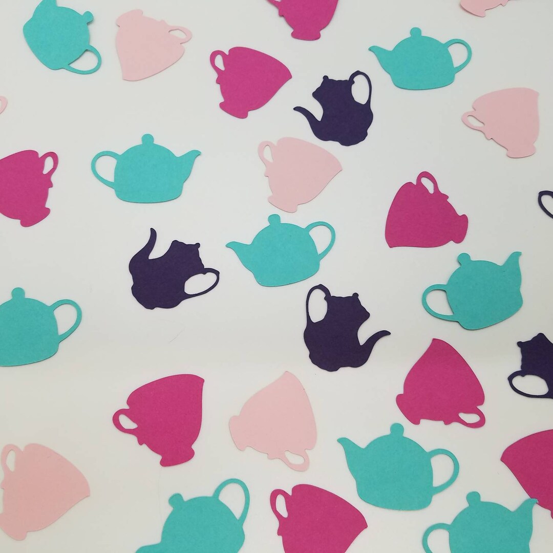 Tea Cup Confetti, Teapot Confetti, Tea Party, Birthday Party and Tea