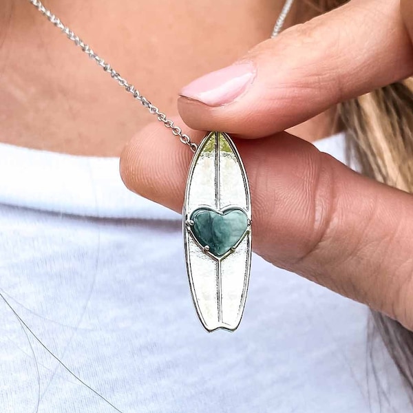 Surfboard Necklace Etsy