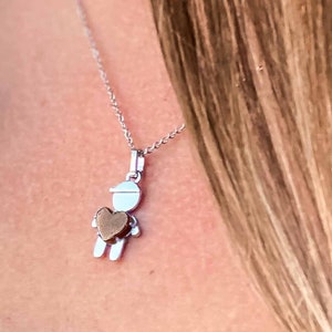 Garnet Baby Boy Necklace: January Birthstone Charm, Mom Jewelry