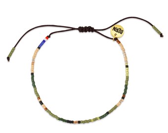 Military Family Beaded Bracelet, Matching Bracelet, Adjustable String Bracelet,  Friendship Bracelet, Minimalist Bracelet, Military Jewelry