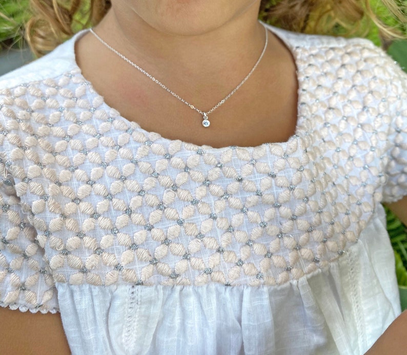 Charms Necklace Handmade Jewelry Girls Sterling Silver and Gold-Filled Charm Necklace Birthday Gift for Girlfriends and Flower Girls