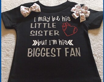 I'm Out of Your League Tee Little Sister Biggest Fan - Etsy