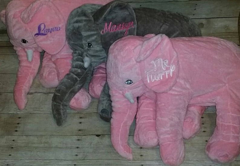 HUGE Stuffed Elephant Elephant Pillow Baby Shower Gift Baby Etsy