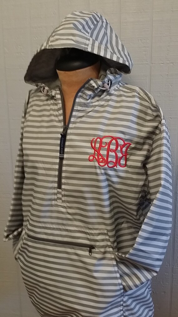 Charles River Monogram Pullover Rain 