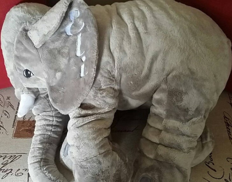 LARGE Pink Elephant Pillow Stuffed Elephant Baby Girl Gift Etsy