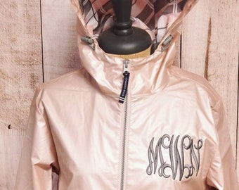 rose gold raincoat