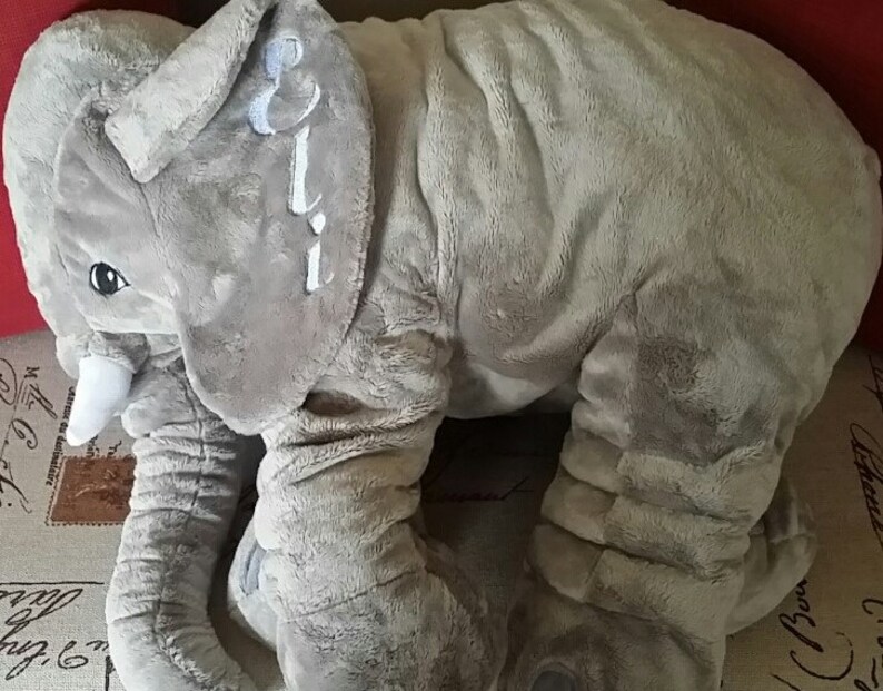 First Easter HUGE Stuffed Elephant Elephant Pillow Baby - Etsy