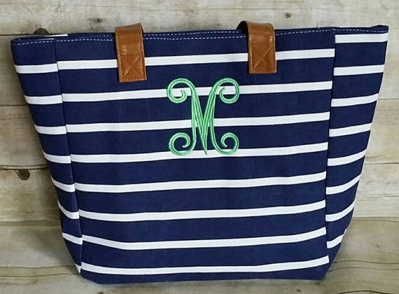 Personalized Tote Bag Monogrammed Tote Bag Bridesmaid Tote | Etsy