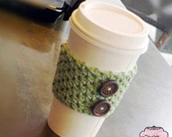 CROCHET BEGINNER PATTERN- Coffee Sleeve Crochet Pattern