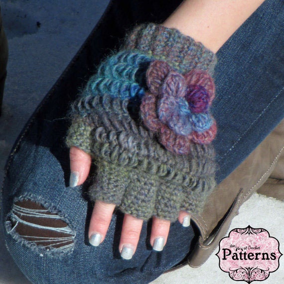 half finger gloves crochet pattern