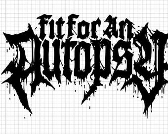 Fit For An Autopsy Decal - Car, Laptop, Mirror Sticker