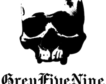 Grey Five Nine G59 decal for cars, mirrors, laptops, windows g59 record label merch Suicideboys Ruby the Cherry Scrim gift gifts