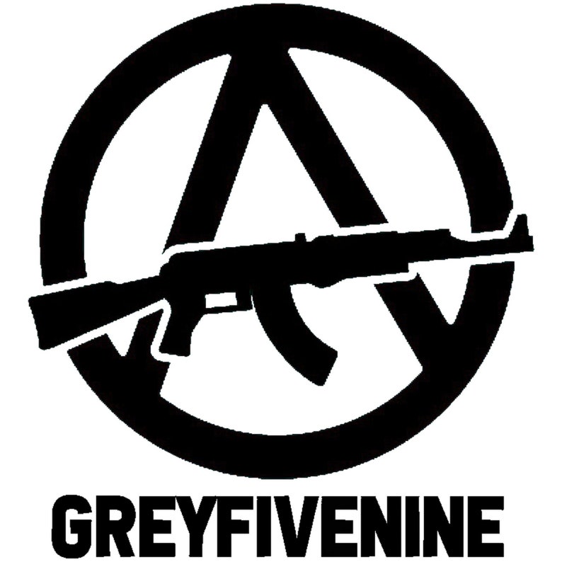 Grey Five Nine G59 decal for cars, mirrors, laptops, windows g59 record label merch Suicideboys Ruby the Cherry Scrim 