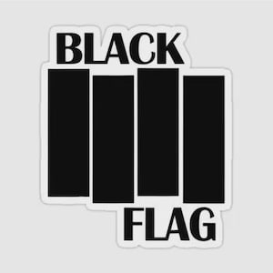 Black Flag Decal for cars laptops mirrors windows punk decals sticker Stickers car window laptop mirror gift gifts