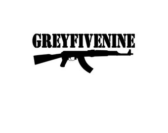 Grey Five Nine G59 decal for cars, mirrors, laptops, windows g59 record label merch Suicideboys Ruby the Cherry Scrim gift gifts