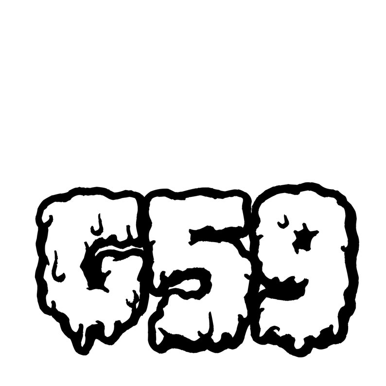 Grey Five Nine G59 decal for cars, mirrors, laptops, windows g59 record label merch Suicideboys Ruby the Cherry Scrim 